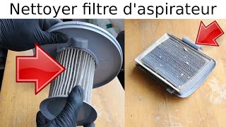 Comment nettoyer le filtre carton d'un aspirateur sans sac (cartouche  filtrante pavé ou cylindrique) 