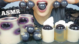 ASMR GIANT BUBBLE TEA CUP KYOHO GRAPE JELLO (EATING SOUNDS) NO TALKING | SAS-ASMR