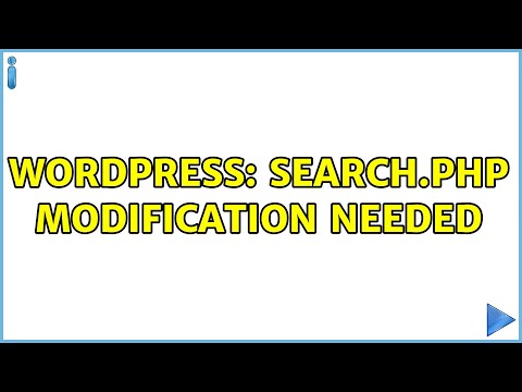 Wordpress: Search.php Modification Needed