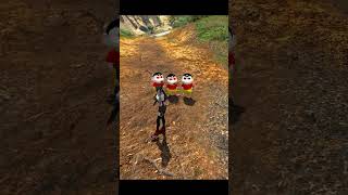😱 Shinchan fell into the valley 🫣 Saved By Zeus Baba 🥰 🥰# Khuss yt #gta5shorts #shinchan
