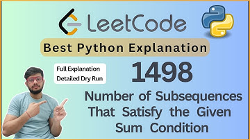 Leetcode 1498. Number of Subsequences That Satisfy the Given Sum Condition |  Python | Two Pointers