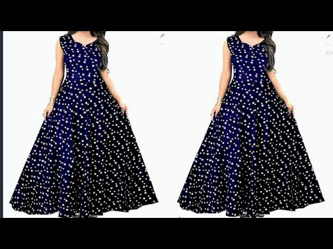 One Piece Dress Cutting Stitching Tutorial/ Umbrella Gown Cutting  Stitching/ 2022 New Kurti Design - YouTube