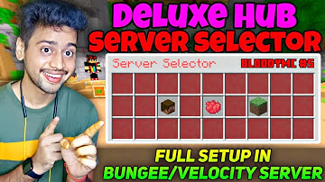 How To Setup Server Selector in BungeeCord/Velocity Server | BloodyMC #5