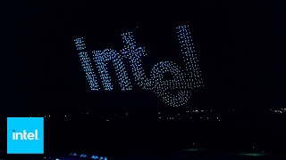 50 Years Of Record Breaking Innovation Drone Light Show | Intel