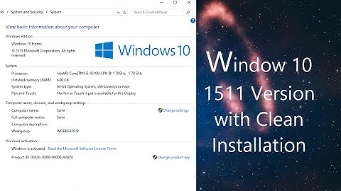 Windows 10 1511 Clean Install Fall UpdateThreshold 210586