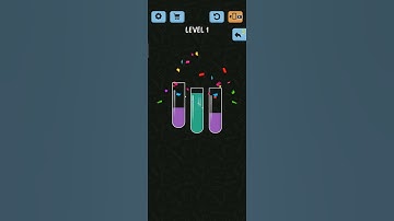 Water Color Sort level 1 gameplay