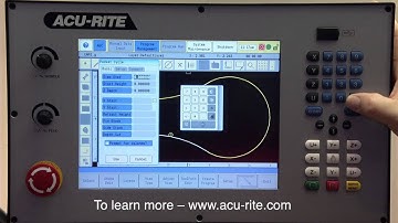 ACU-RITE 3500i DEMO-4 -- Creating Cycles using the Onboard CAM