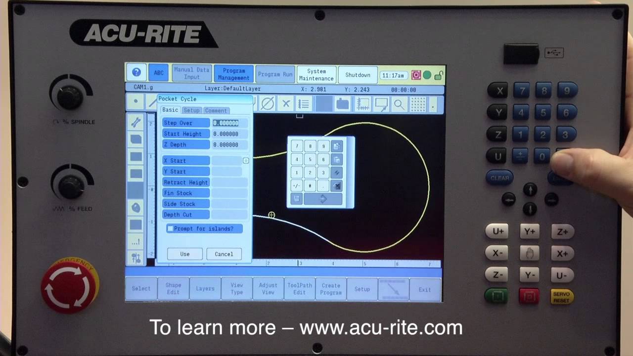 Acu-Rite 200S 2-Axis Mill DRO Kit 