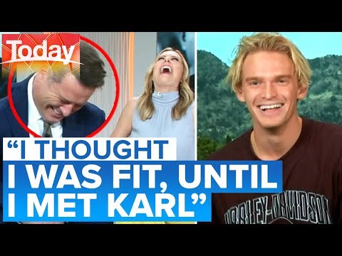 Cody Simpson's cheeky dig at Karl's gym moment | Today Show Australia