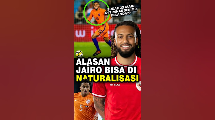 Alasan Jairo Riedewald Bisa di Naturalisasi Indonesia, Meski Sudah 3 kali bela Timnas senior Belanda
