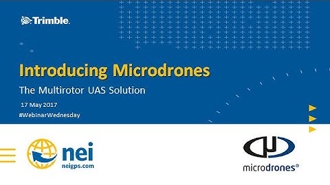 Introducing Microdrones | The Multirotor UAS Solution