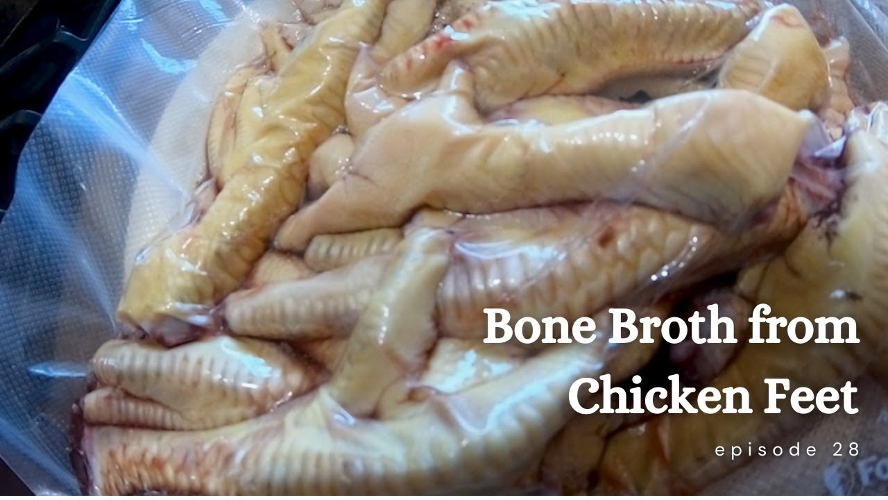 Episode 28 Bone Broth from Chicken Feet! YouTube