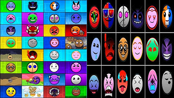 Geometry Dash All Custom FIRE IN THE HOLE But everyone Is ALL New Different Versions