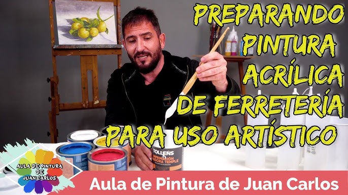 Pintura Acrílica - Todo lo que necesitas saber  Materiales para pintar con  acrílicos 