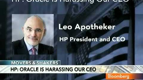 HP Says Oracle Harassing Apotheker; Guy Hands Lawsuit