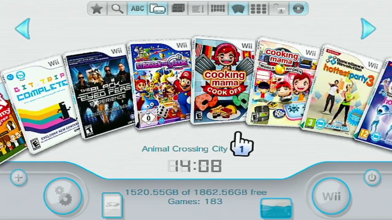 Toru's Wii Menu (12/06/2025)