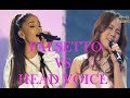 Falsetto VS Head Voice (Bb5-F#6) Ariana Grande VS SoHyang (소향)