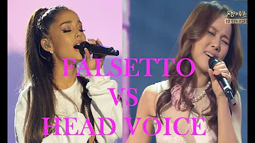 Falsetto VS Head Voice (Bb5-F#6) Ariana Grande VS SoHyang (소향)