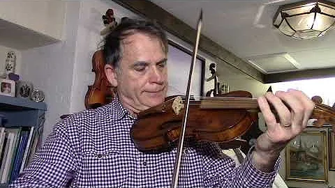 Schnefsky plays JB Lully on his 1850s Hopf Baroque style fiddle
