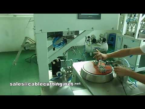 Video 8 shape cable winding and tying machine2