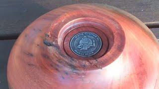 Woodturning - Natural Edge Small Bowl In Australian Jarrah