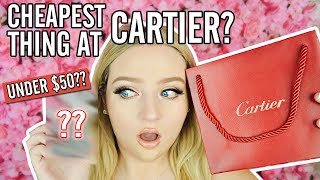 I BOUGHT THE CHEAPEST THING AT CARTIER 