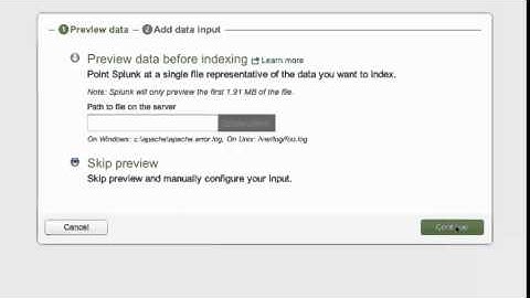 Spunk Education 2.2 - Input Data on Linux