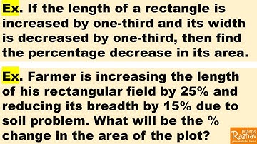 If the length of a rectangle is increased by one-third and its width is decreased by one-third, find