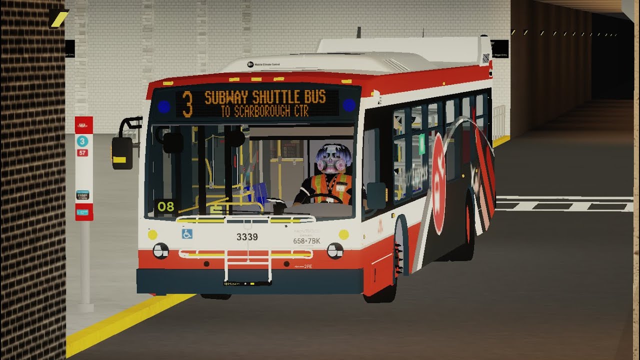 Roblox [HD] - NGT | TTC McNicoll Division - Airport Nova on Line 3 SRT Shuttle