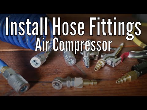 How to Install Air Compressor Hose Fittings