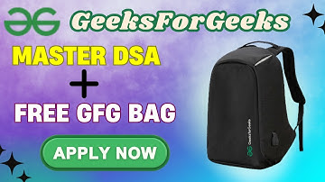 Earn Free Backpack Solving GFG 160 Days Coding Challenge || #geekstreak2024 || GFG POTD Challenge