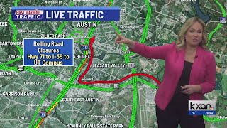 Rolling road closures likely as President Biden visits Austin Monday