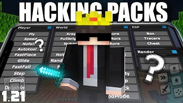 "Hacking Texture Pack for MCPE 1.21 🔥 | Best Hack Mods & Cheats for Minecraft PE