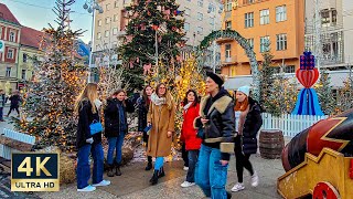 Zagreb Christmas Market 🇭🇷 4K Old Town Walking Tour 2023