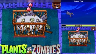 Plants vs. Zombies [Nintendo DS] Zombie Trap Gameplay [DSiWare Exclusive Mini Game]