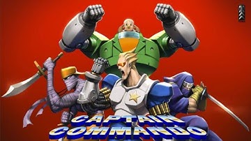 CAPTAIN COMMANDO (Arcade) Gameplay Full Playthrough | shader crt + overlay