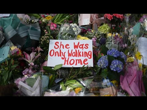 Protesters pay tribute to young woman killed in London