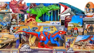 : Jurassic World Unboxing Review | Spider Inominus Rex, Giganotosaurus, Mosasaurus, Mega Red Dinosaur