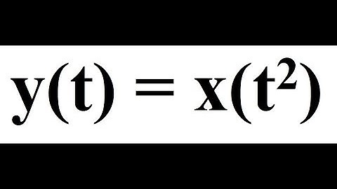 Time Invariant and Time Variant Systems | Example 4