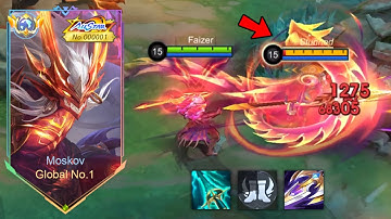 MOSKOV NEW BEST 1 HIT DELETE BUILD 2024 (recommended build and emblem) - MLBB