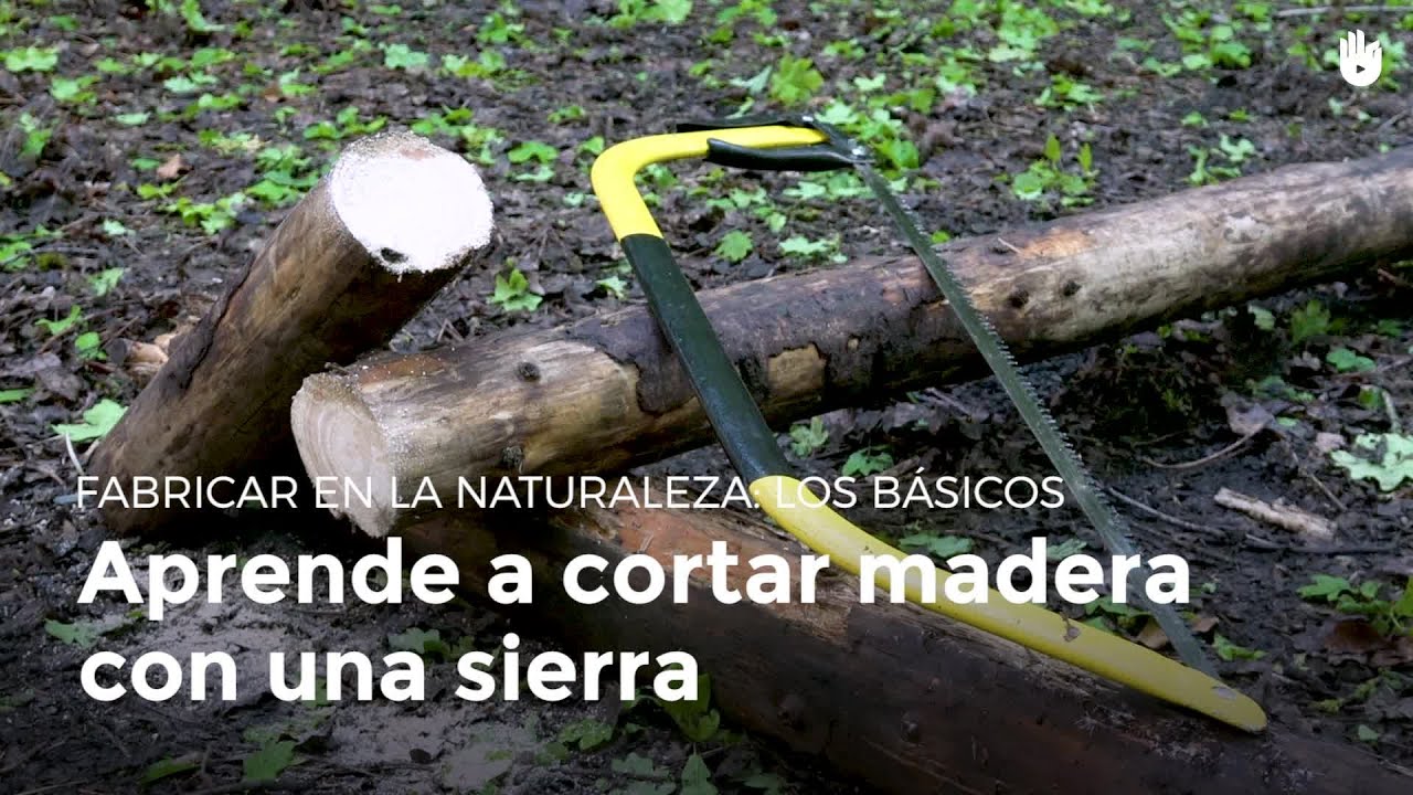 Aprende a cortar madera con una sierra - Construye en la naturaleza | Sikana
