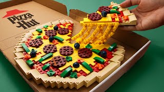 I remake the ICONIC PIZZA HUT with LEGO in real life... | Amazing Lego Food Ideas