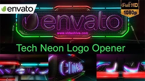 Tech Neon Logo Opener - Element 3D by gcframes | After Effects Template | Opener #Videohive