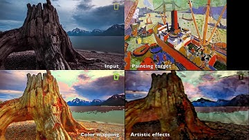 Multilevel Color Transfer on Images for Providing an Artistic Sight of the World