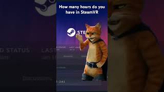 How many hours do you have in SteamVR #steamvr  #vrchat  #virtualreality #games