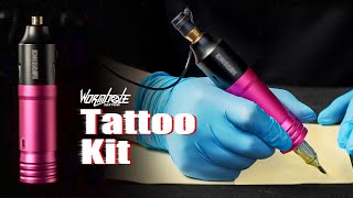 How to Set Up Wormhole Tattoo Machine  for Beginners Tattoo Pen Type Machine Kit WTK094