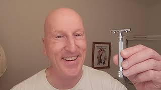 Merkur 25C Shave.  3-Piece Open Comb Razor