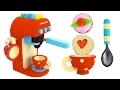 Coffee Maker Machine Kitchen Appliance Wooden Velcro Toys for Kids Preschoolers Coffee Maker Machine Kitchen Appliance Wooden Velcro Toys for Kids Preschoolers