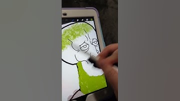 Making handsome squidward with a twist... 😲 #viral #fidget #art #viral#digitalart #procreateart