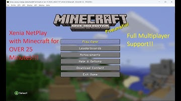 Minecraft Xbox 360 Edition Multiplayer on Xenia NetPlay for 25mins!!
